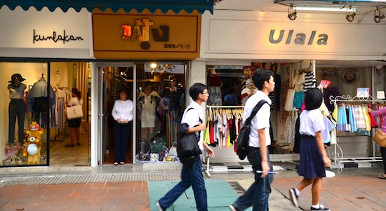 The freshest styles are in Siam Square proper.