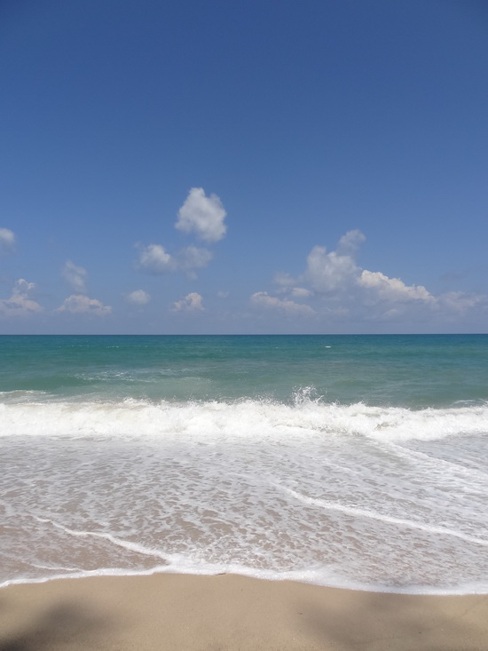 Sea, sand, sky - all you need at Bang Tao beach.