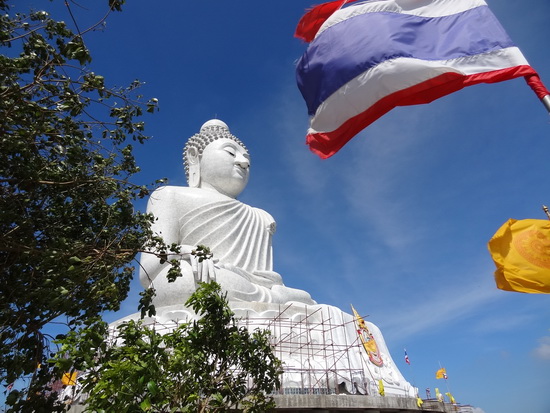 Marble and marvellous views at Big Buddha hill.