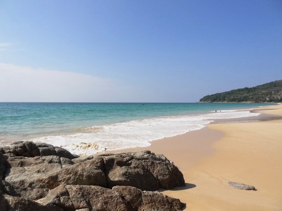 Naithon beach, departure point, though you may not want to leave.