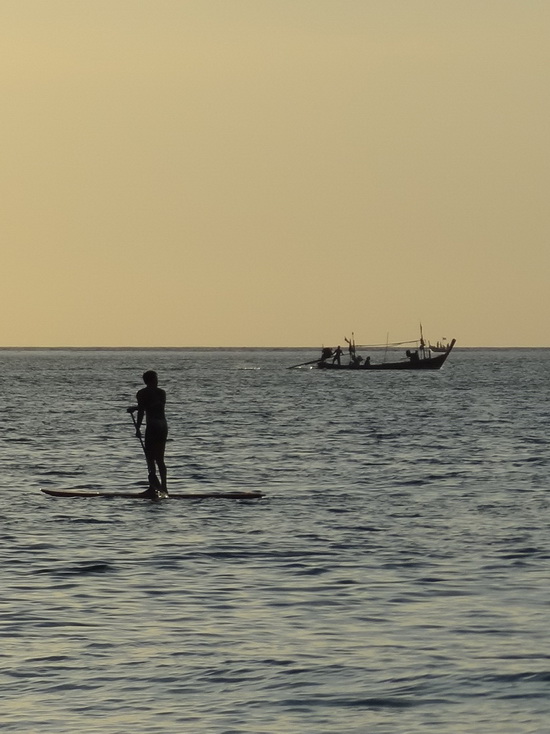 A bit of SUP before supper.