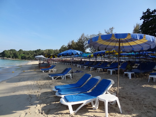 Spot the difference: Surin beach in February 2013...