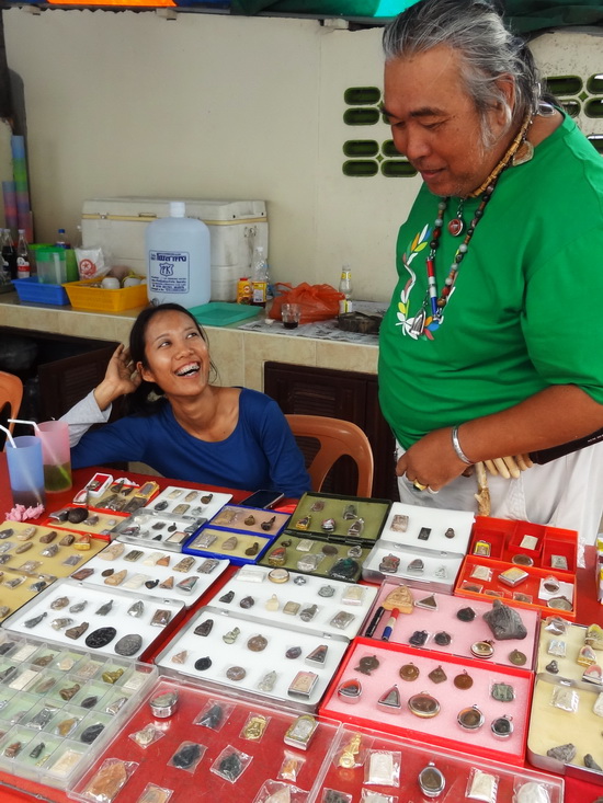 Talisman talk is always animated at Amulet Alley.