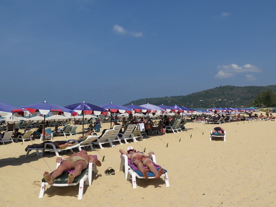 Karon beach in February 2014 ...