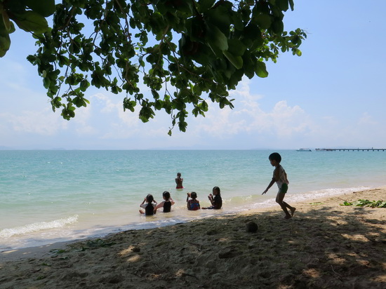 For ocean swimming, Loh Paret beach on Ko Yao Yai is best.