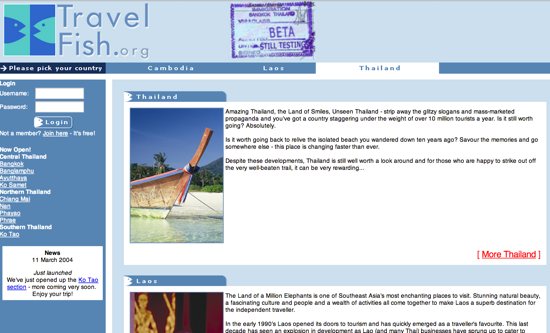 Travelfish Beta.