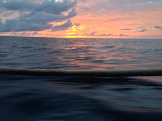Sun sinking, two hours to go - never a dull moment.