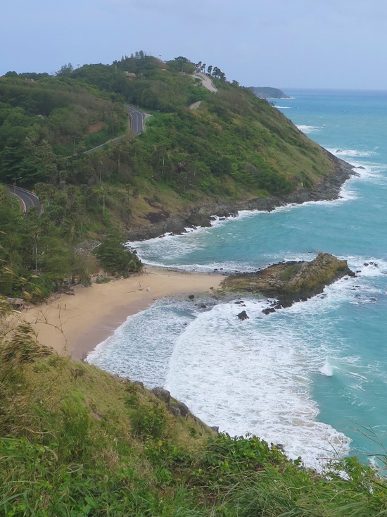Yanui beach from above, now clear of sunbeds and restaurants.
