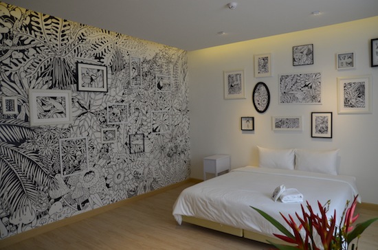 Other rooms burst with colour.