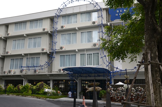 Is that a roller coaster out front?