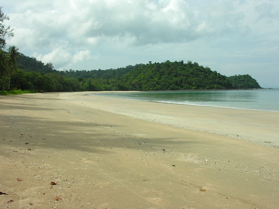 That's one big, empty beach.