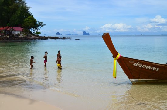 Boys and a boat. As busy as it gets.