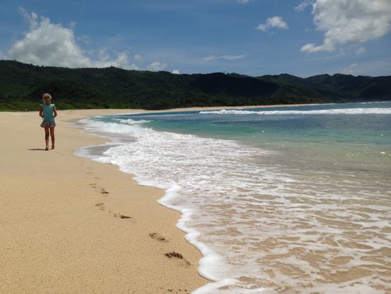 High season at Mekaki Beach, Southern Lombok.