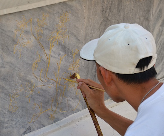 Skilled artists continually make restorations.