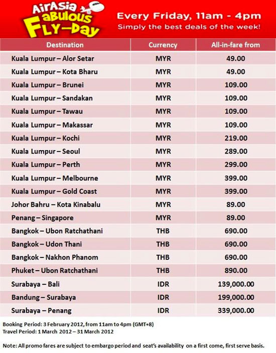 Friday flight deals with AirAsia Friday flight deals with AirAsia