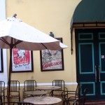 A drink in the courtyard and a classic movie you say? Done.