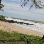 Not many people on the beach.