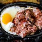 The classic beefsteak and egg.