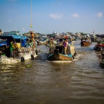 Crowded waters.