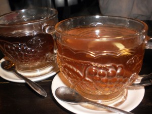 Or try a hot ginger and lemon tea.