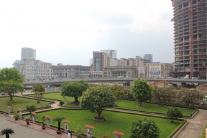 The garden view.