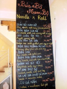 Don't worry, menus are on the tables as well.
