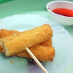 It's difficult to take an enticing photo of a couple of cheese sticks.