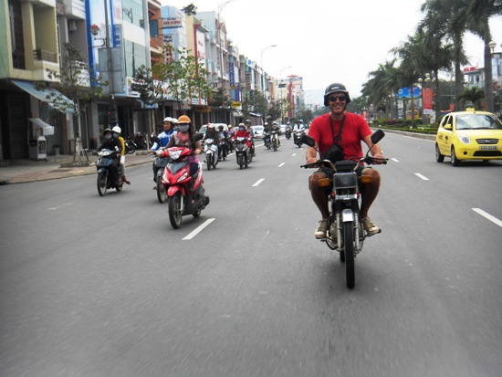 In Vietnam you drive on the RIGHT.