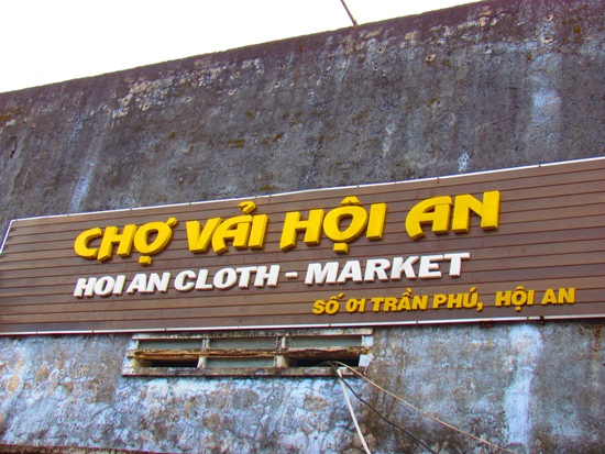 Hoi An Cloth market.. The hardest sell in town.