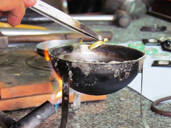 The silver craftsmen of Hoi An.
