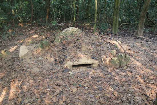 The tunnels from the outside.