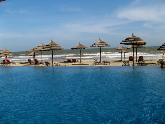 A less crowded beach.