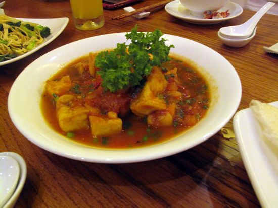 Tofu and tomato - a failsafe option.