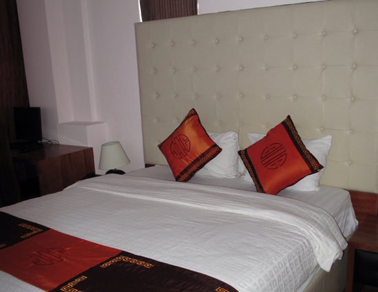A headboard for very tall people.