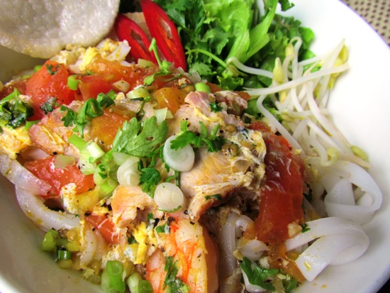 Quang Nam's finest. Mi Quang noodle.