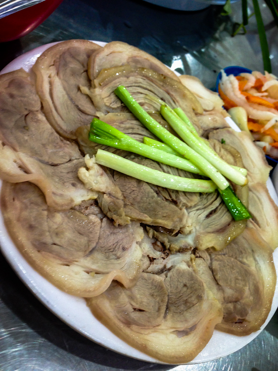 A big plate of meat.