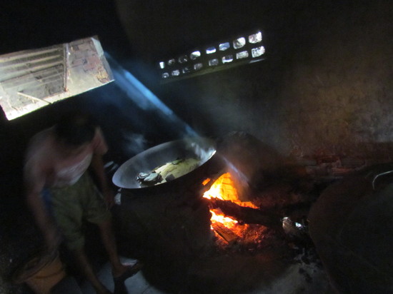 The mysterious noodle making man himself..