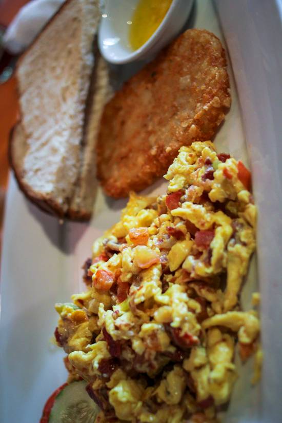 Sometimes nothing can beat scrambled eggs for breakfast.