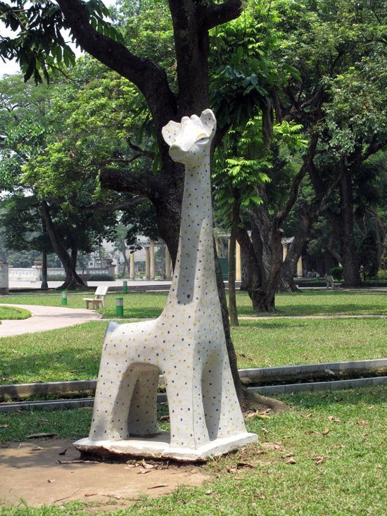 Thankfully there are no real animals in the park.