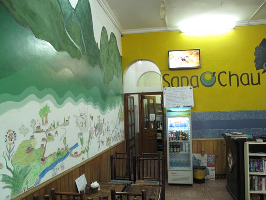The cheerful cafe.