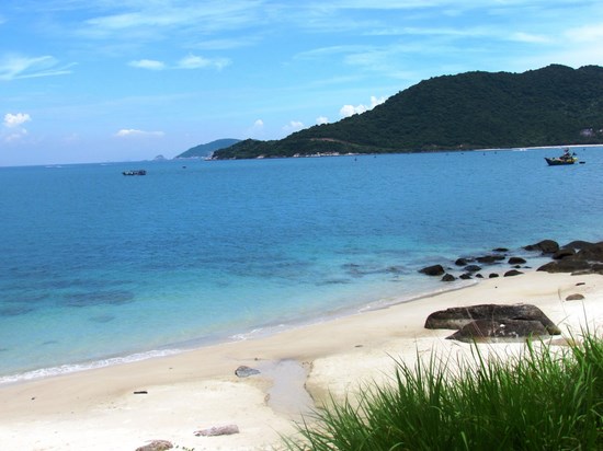 One of a number of deserted bays on the island.
