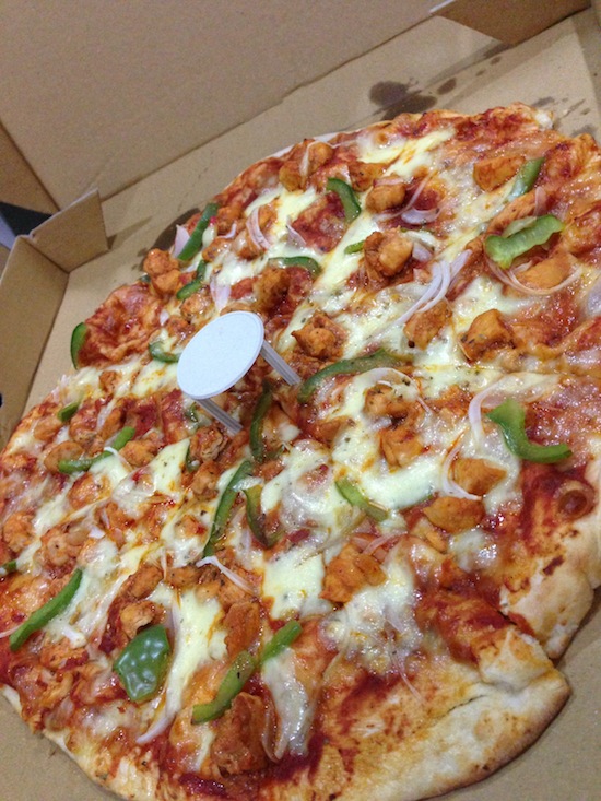 A big pizza.