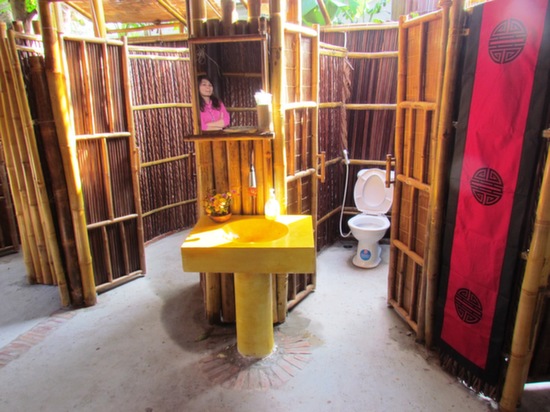 The dorms hot and cold water communal bathrooms