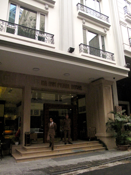 The doorman's camera shy.