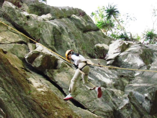 Abseiling Marbel Mountain.