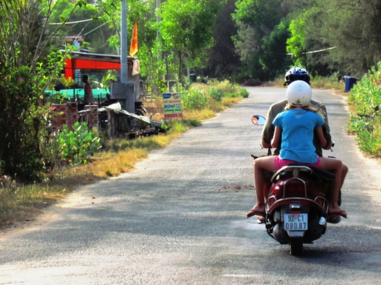 Biking the back streets.