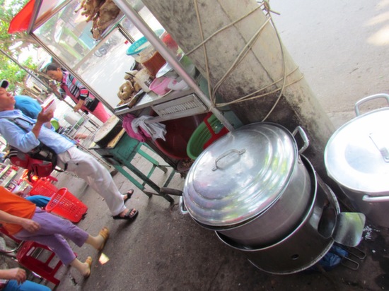 The anticipation of what was in the pot.. That's Phuoc to the left.