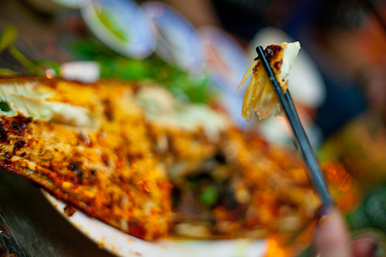 The grill fish at Vy Da Quan.