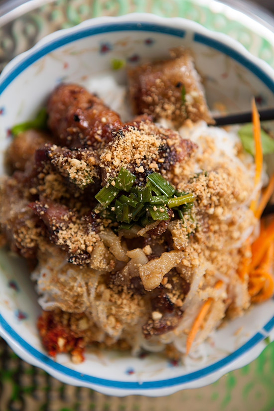 Part salad, part noodle dish and part barbecue.