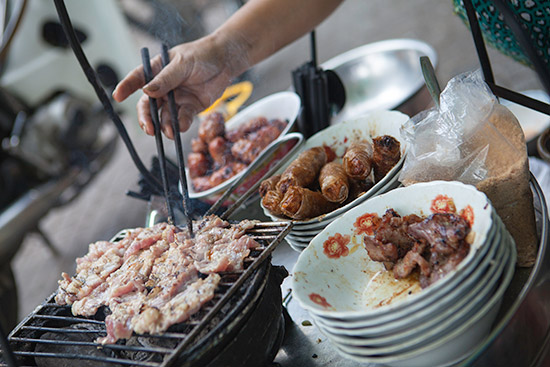 Grilled meat is good.